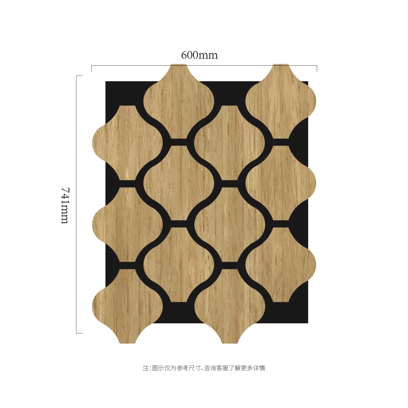 Clover Chain Modulari MDF-on-PET Panel tal-ħajt akustiku Clover Chain Modulari MDF-on-PET Panel tal-ħajt akustiku