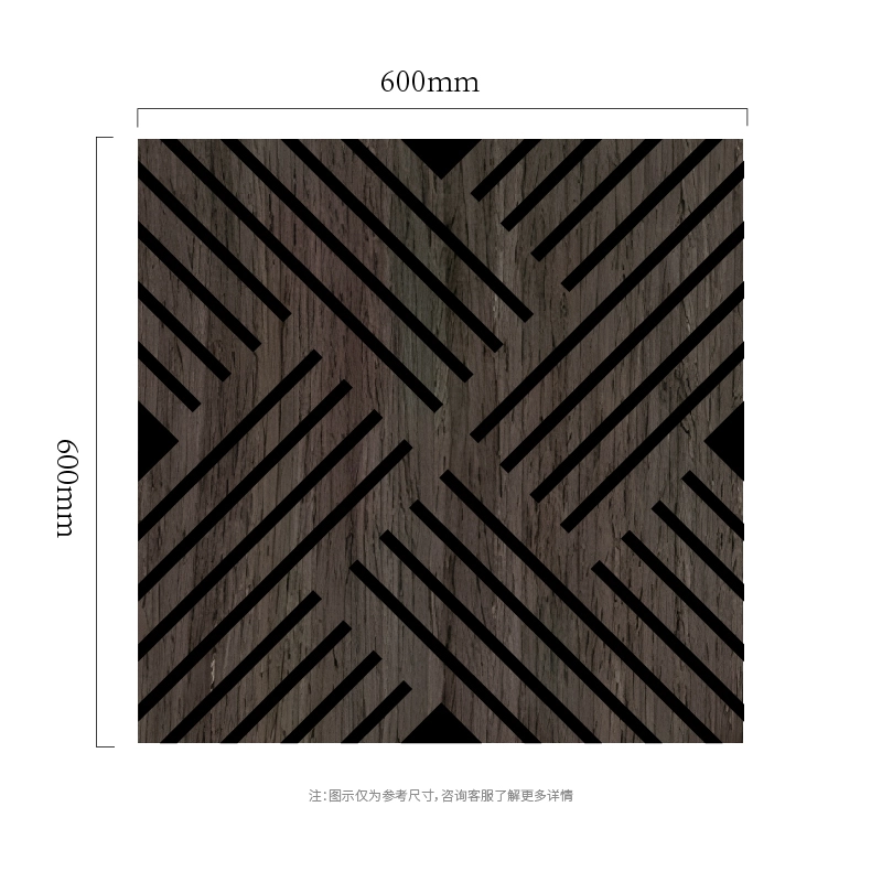 Crossline Diagonal MDF-on-PET Panel tal-ħajt akustiku Crossline Diagonal MDF-on-PET Panel tal-ħajt akustiku